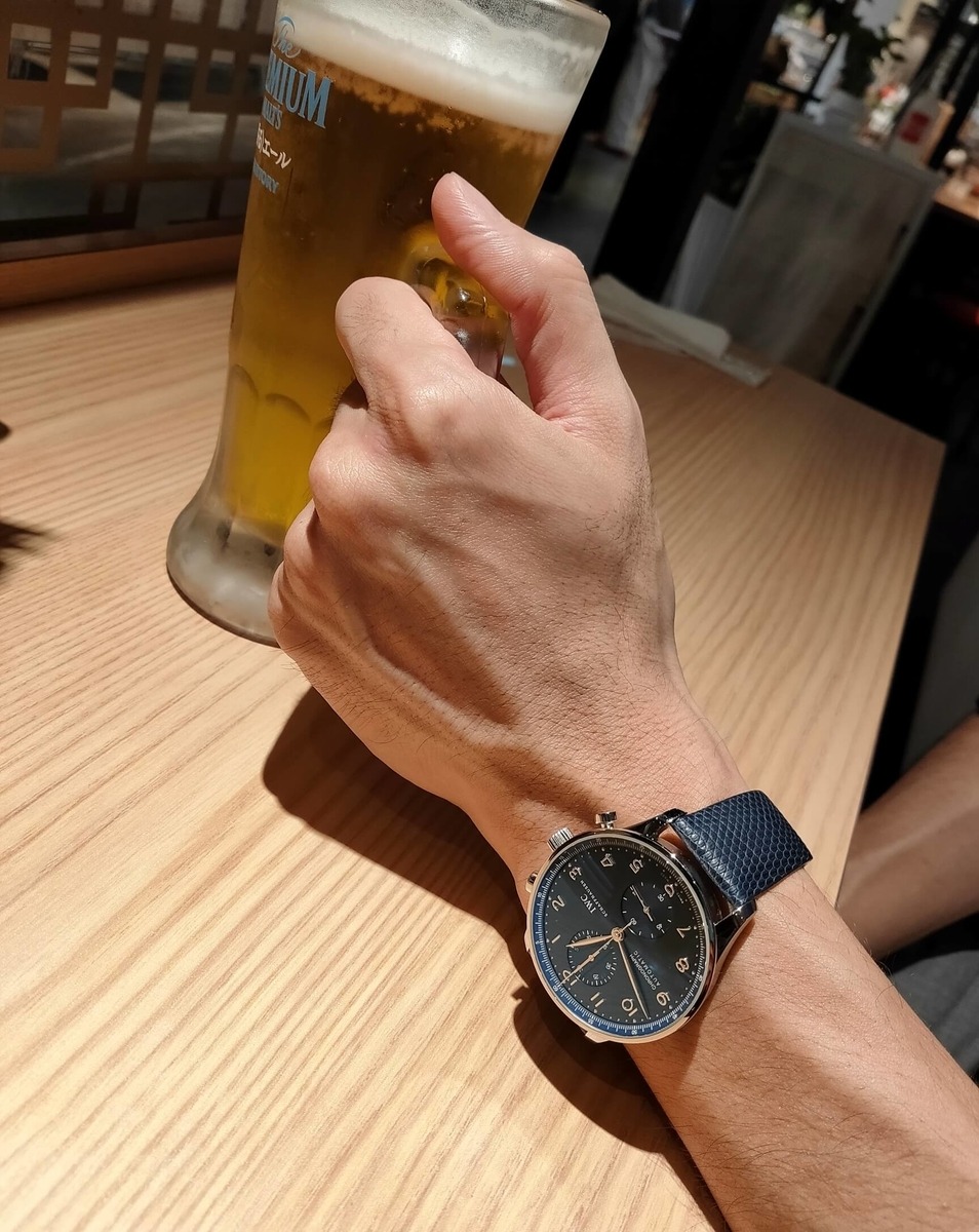 「ポルトギーゼは大きい」とよく聞くので引きで撮ってみました(半袖ver)