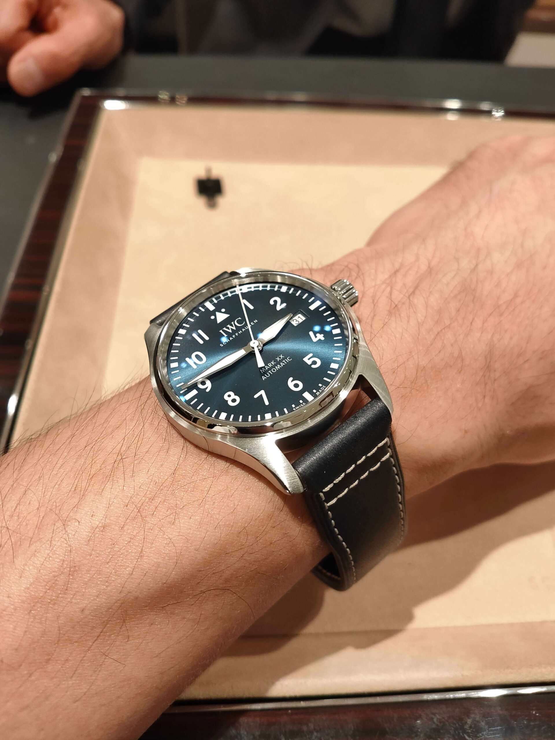 IWC パイロットウォッチ マーク20 ブルーラバーストラップ付